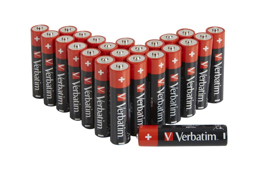 Verbatim 49505 batteria per uso domestico Batteria monouso Stilo AA (ALK BATTERY AA 24 PACK BOX - ALKALINE BATTERY)