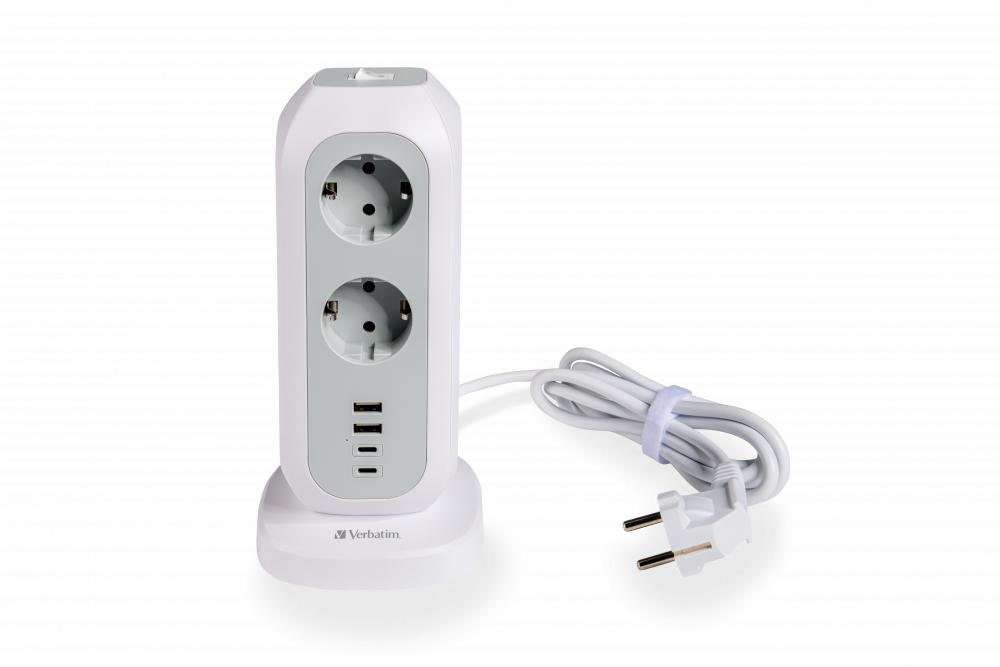 VERBATIM EU MultiPlug PowerTower EUPT-01