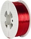 Verbatim 55054 materiale di stampa 3D Polietilene Tereftalato Glicole PETG Rosso Trasparente 1 kg (Verbatim 3D FILAMENT PET-G 1