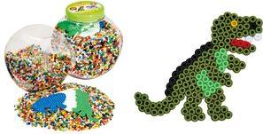 Perle da stiro Hama MIDI + piastre a matita, plastica Diametro di ferro da stiro Midi: 5,0 mm, incl. 3 piastre per penna - 1 pe