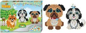 Hama Irrating Beads Midi "amante dei cani", replicatore di perle da stiro per le perle midi: 5,0 mm, incl. 3 esagonale - 1 pezz