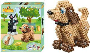 HAMA RASERING BEADS MIDI 3D "Dog and Cat", Diametro regalo in sala da stiro MIDI: 5,0 mm - 1 pezzo (00003253)
