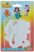 Piatti di penna HAMA "SECHSECK, CHIRORSE, MERMAID" per perle da stiro Midi, 1 x Sechseck (223), cavallucci marini - 1 pezzo (00