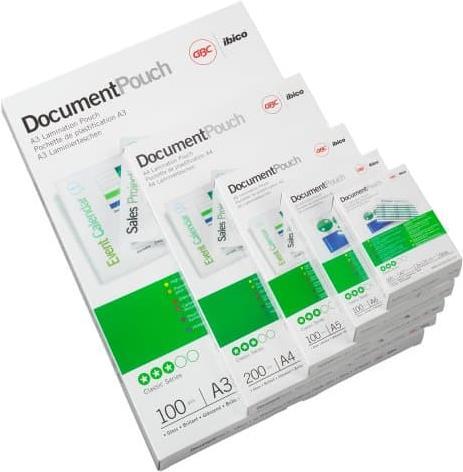GBC Pouch per carta di credito 60x90 mm 2x125 mic lucide [100] (GBC 3743157 Card Laminating Pouches 60x90mm 2x125 Micron Gloss