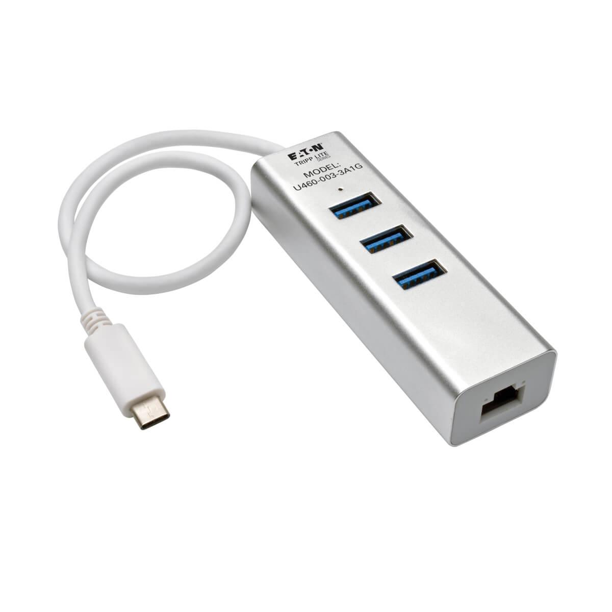 Tripp Lite U460-003-3A1G replicatore di porte e docking station per laptop USB 3.2 Gen 1 (3.1 Gen 1) Type-C Argento