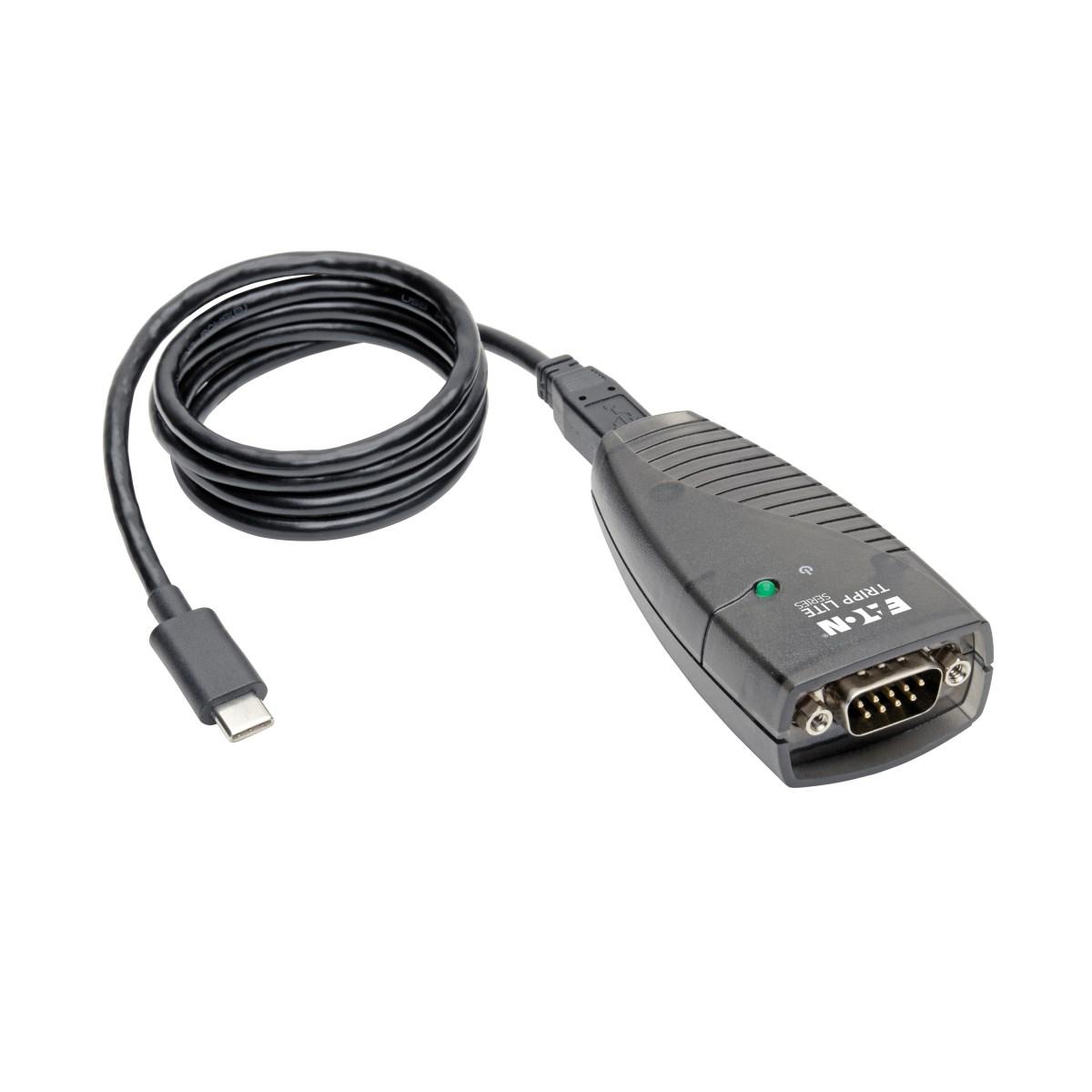 TRIPP LITE USB-C TO SERIAL ADAPTER (DB9) - KEYSPAN HIGH-SPEED (M/M) DETACHABLE CABLE TAA - ADAPTATEUR SÉRIE - USB - RS-232 X 1