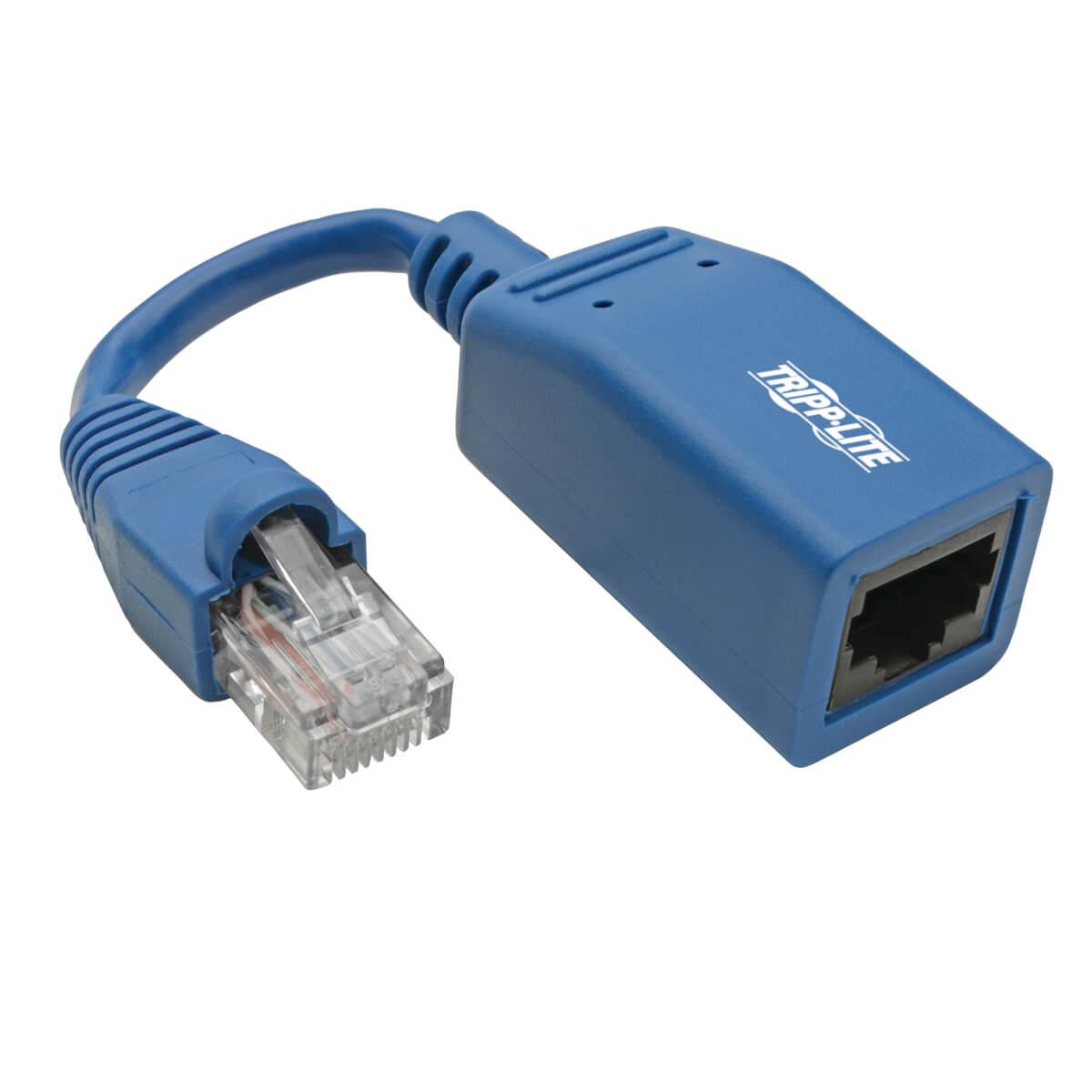 Tripp Lite N034-05N-BL cavo di rete Blu 0127 m Cat6 (Cisco Console Rollover Cable Adapter RJ45 M/F - Blue 5 in.)