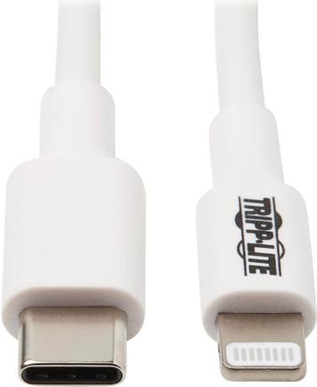 Tripp Lite M102-003-WH cavo Lightning 0,9 m Bianco (USB-C Type-C Sync / Charge Cable with Lightning Connector - M/M USB 2.0 Whi
