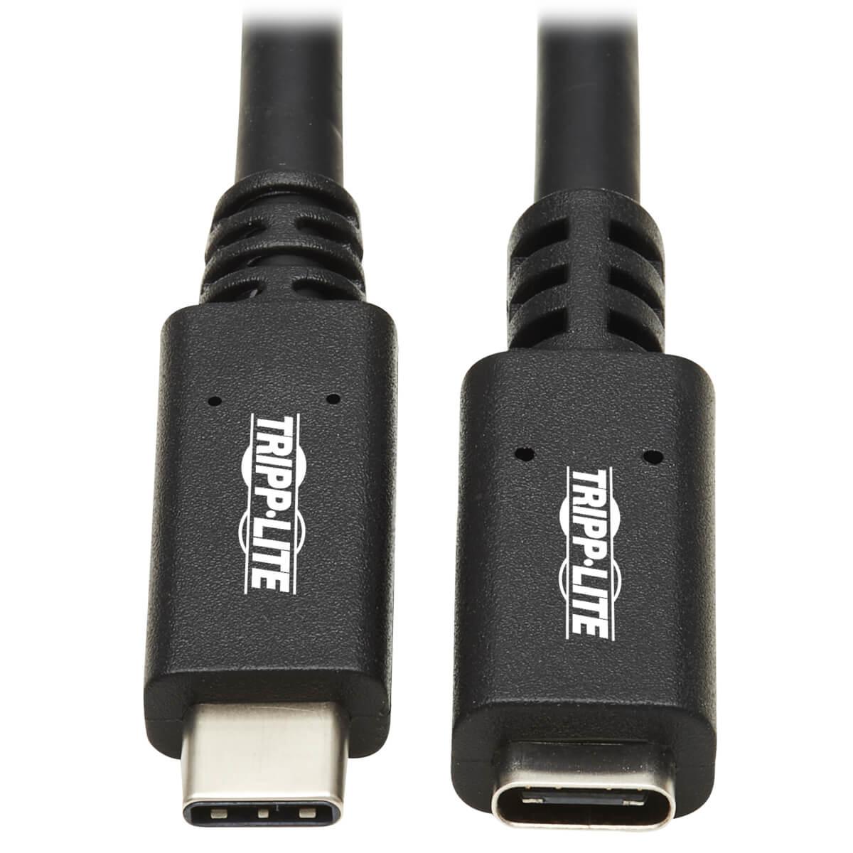Tripp Lite U421-003 cavo USB 0,91 m USB 3.2 Gen 1 [3.1 Gen 1] USB C Nero (USB-C EXTENSION CABLE M/F 0.91M 60W PD)