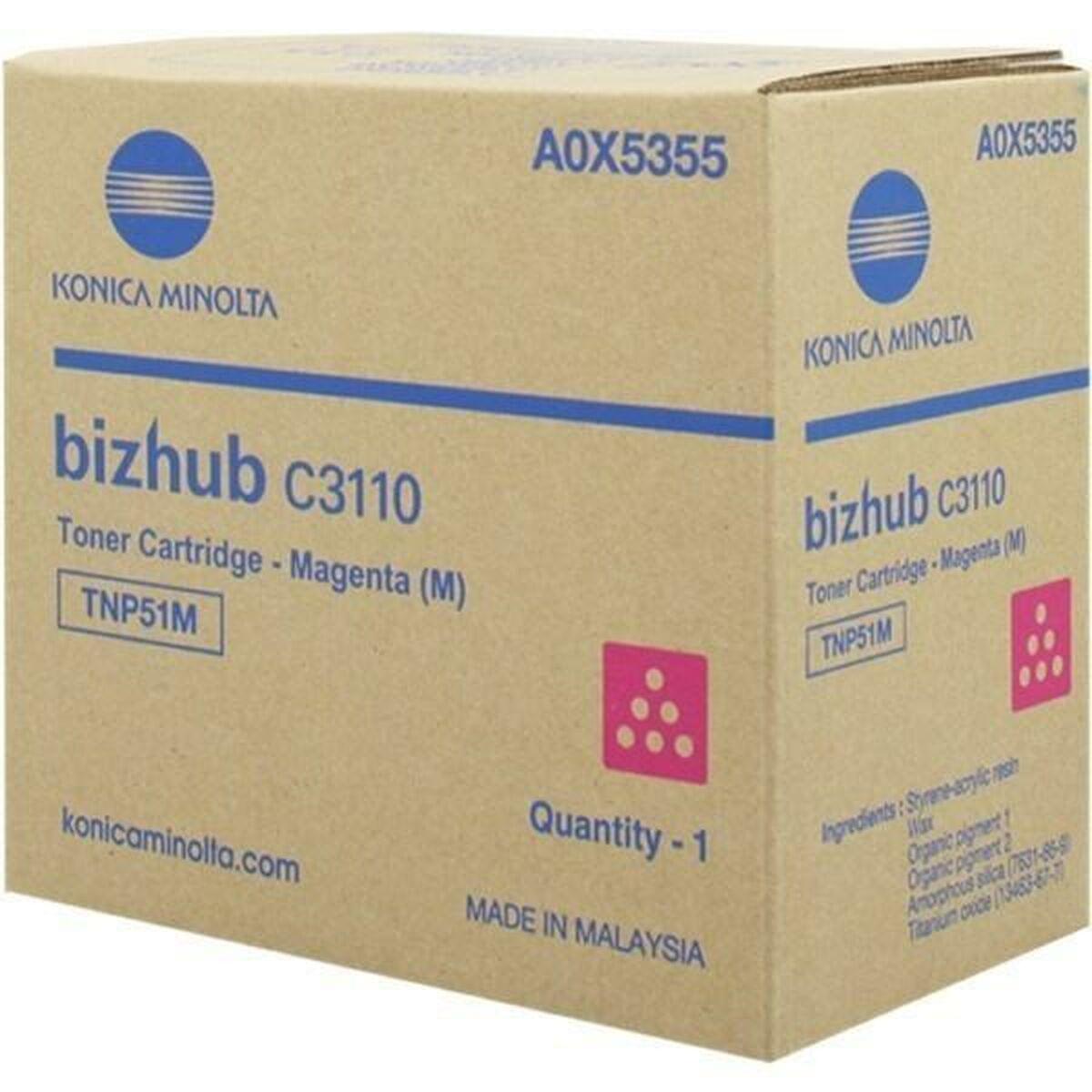 Konica Minolta TNP-51M Originale Magenta 1 pezzo[i] (Konica Minolta A0X5355 TNP51M Magenta Toner)