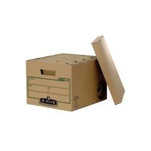 Fellowes Archive/Transport Box Standard R-Kive Earth, marrone realizzato con cartone riciclato al 100%, per formato DIN A4, dop
