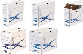 Fellowes Bankers Box Basic Archive Box, blu (W) 80 mm realizzato con cartone riciclato al 100%, certificato FSC, -25 pezzi (446