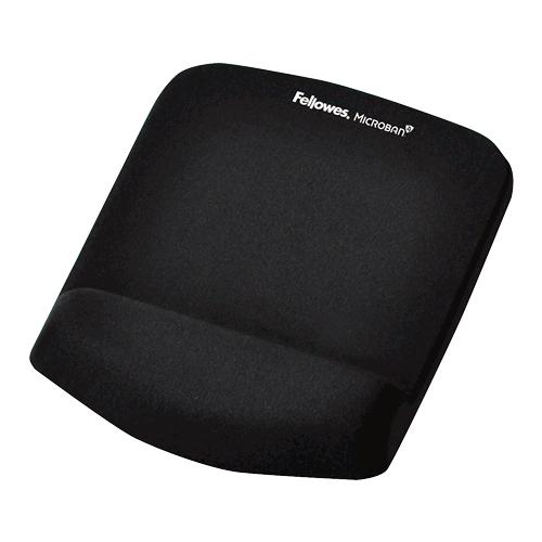 Fellowes 9252003 tappetino per mouse Nero (Fellowes 9252003 PlushTouch Mousepad Wrist Support Black)
