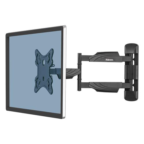 Fellowes 8043601 supporto da tavolo per Tv a schermo piatto 139,7 cm [55] Nero Scrivania (FULL MOTION TV WALL MOUNT)