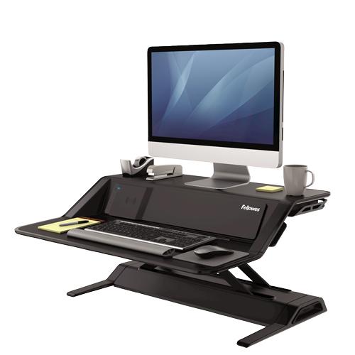 Fellowes Lotus DX (Fellowes 8081001 Lotus DX Sit-Stand Workstation - Black)