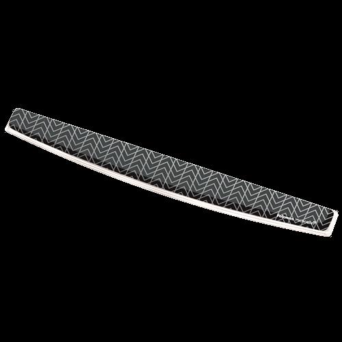 Fellowes 9653601 poggiapolso Gel Nero Grigio (Fellowes Gel Keyboard Wrist Support - Chevron) - Versione UK