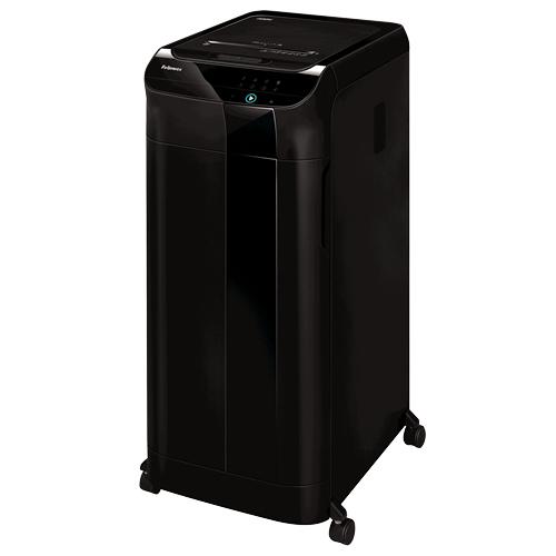 Fellowes AutoMax 600M distruggi documenti Taglio a frammenti Nero (Fellowes AutoMax 600M Micro Cut Shredder 83 Litre 600 Sheet