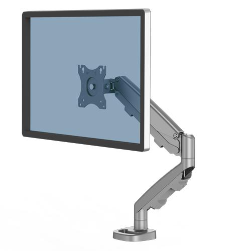 Fellowes Eppa 9683001 supporto da tavolo per Tv a schermo piatto 101,6 cm [40] Argento Scrivania (Fellowes 9683001 Eppa Single