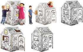 Fellowes Spielhaus Einhorn realizzato in cartone ondulato con bordi arrotondati rapido e senza adesivo - 1 roba (1232401)