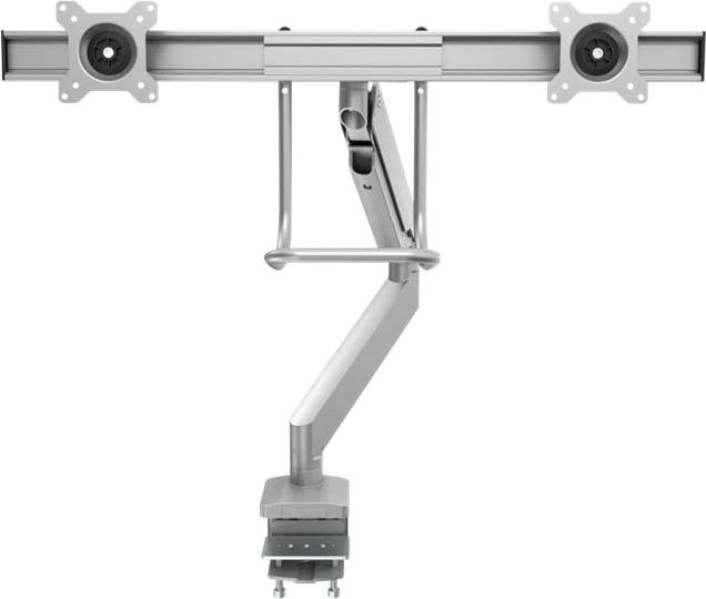 Fellowes Eppa 9909201 supporto da tavolo per Tv a schermo piatto 81,3 cm [32] Argento Scrivania (Fellowes 9909201 Eppa Dual Cro
