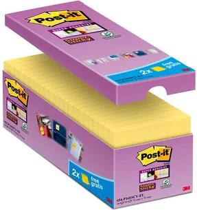 Post-itÃƒâ€šÃ‚Â® foglietti adesivi Super Sticky 76x76 gialli 14+2 gialli