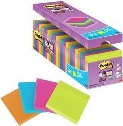 Post-itÃƒâ€šÃ‚Â® foglietti adesivi 24 foglietti adesivi SuperSticky 76x76 colori assortiti
