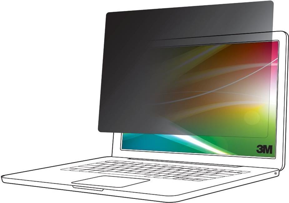 3M BP160W1B schermo anti-riflesso Filtro per la privacy senza bordi per display 406 cm 16 (3M Bright Screen Privacy Filter for
