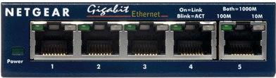 NETGEAR GS105 Non gestito Gigabit Ethernet (10/100/1000) Blu