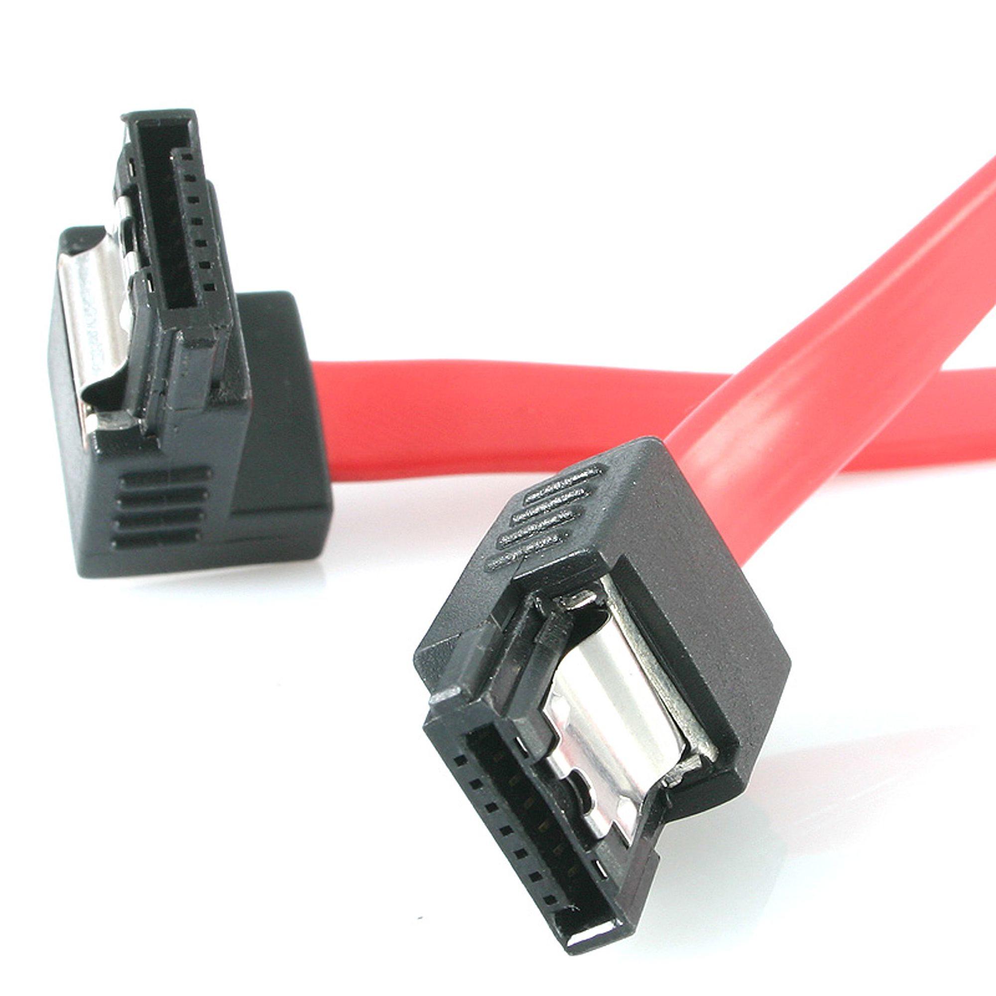 StarTech.com Cavo SATA a SATA ad angolo retto da 45cm Cavo Serial ATA con chiusura a scatto - Cavo SATA ad angolo retto - SATA