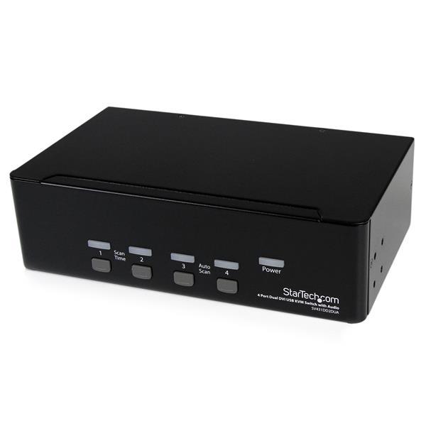 SWITCH KVM DUAL DVI USB 4