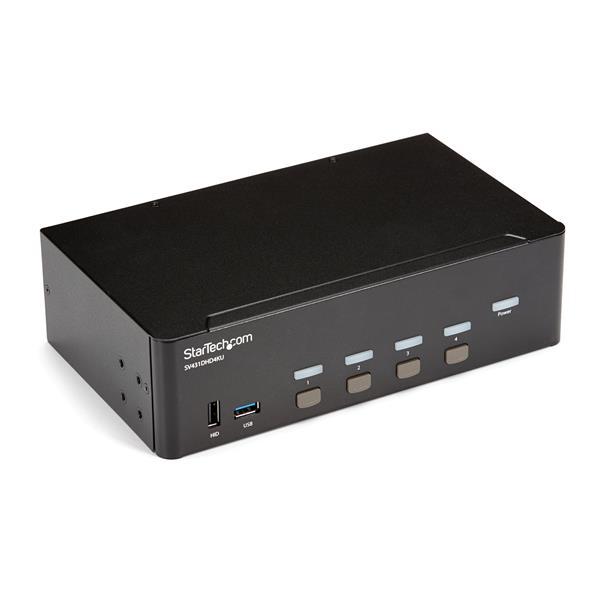 StarTech.com Switch KVM a 4 Porte HDMI - 4K 30Hz - Doppio Display (HDMI KVM 4K30 DUAL DISPLAY - IN)