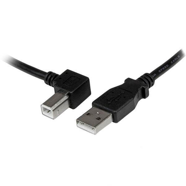 USB B COUDE A GAUCHE M/M 2 M