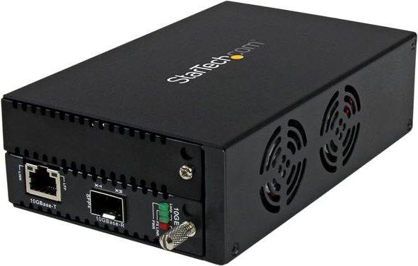 StarTech.com Convertitore multimediale rame-fibra 10 Gigabit Ethernet - SFP aperto - Gestito (10GbE Fiber Media Converter - Ope
