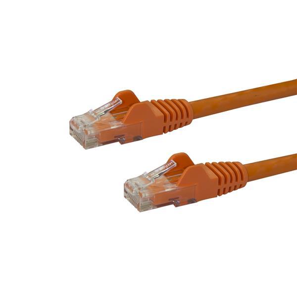 StarTech.com N6PATC10MOR cavo di rete Arancione 10 m Cat6 U/UTP UTP (10M CAT 6 ORANGE SNAGLESS - GIGABIT ETHERNET PATCH CABLE)