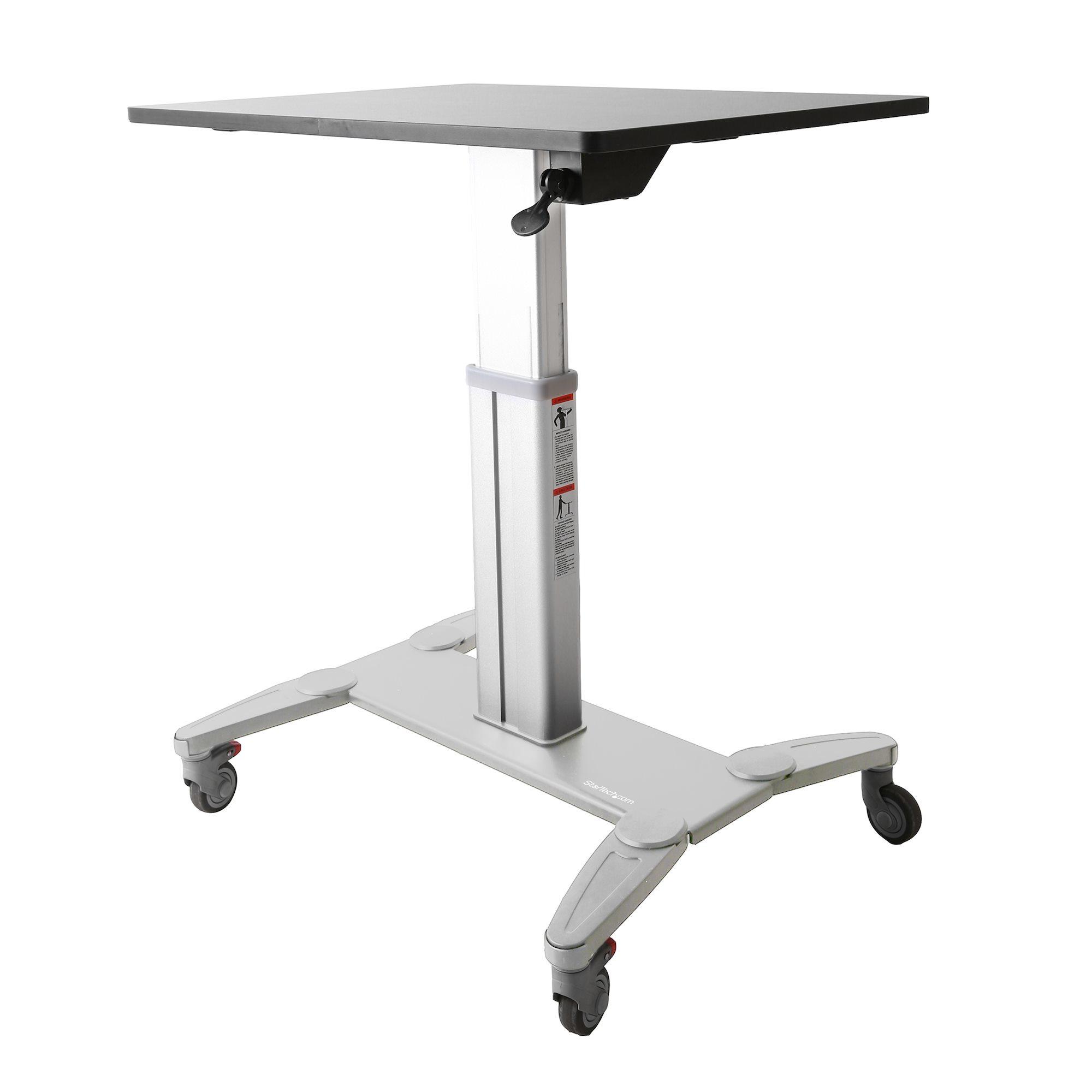 StarTech.com Workstation mobile seduto/in piedi - Regolabile in Altezza con superficie di lavoro da 315 (Workstation - Mobile S