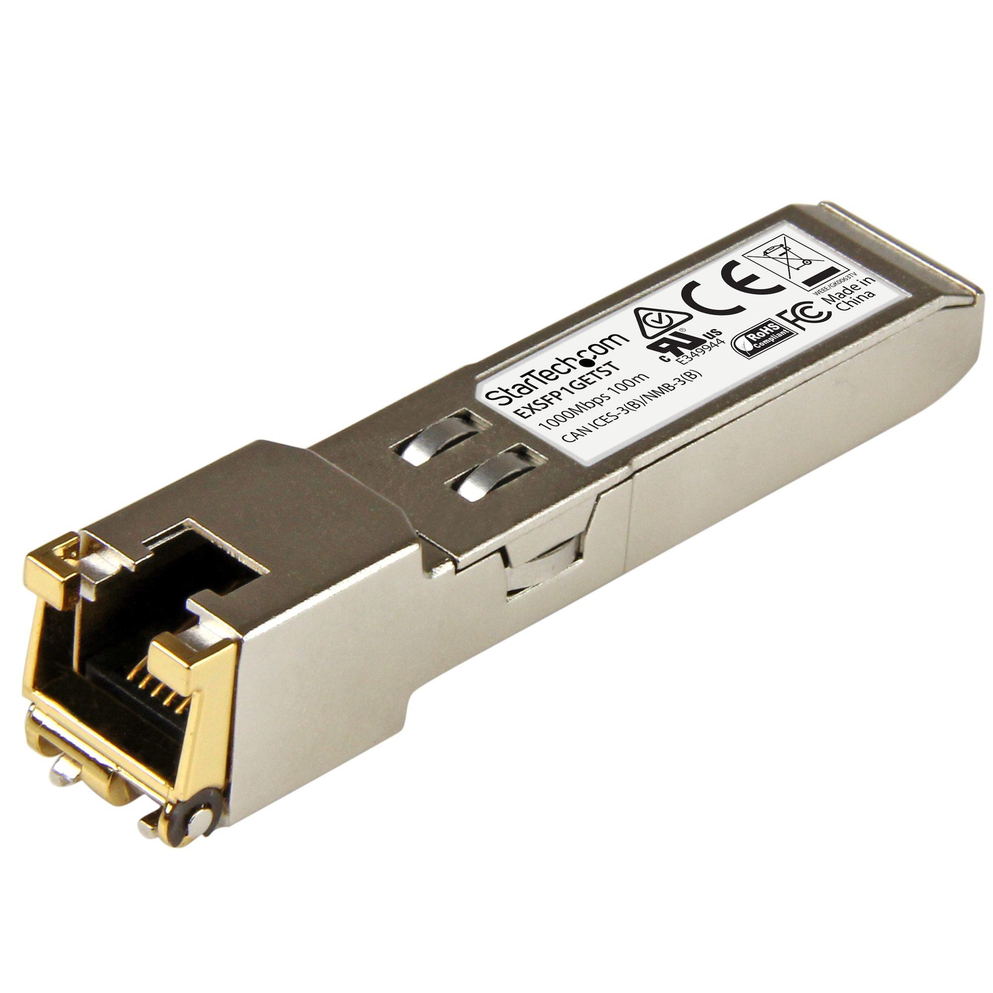 StarTech.com Juniper EX-SFP-1GE-T Compatibile Ricetrasmettitore SFP - 10/100/1000BASE-T (GB RJ45 COPPER SFP TRANSCEIVER - MODUL