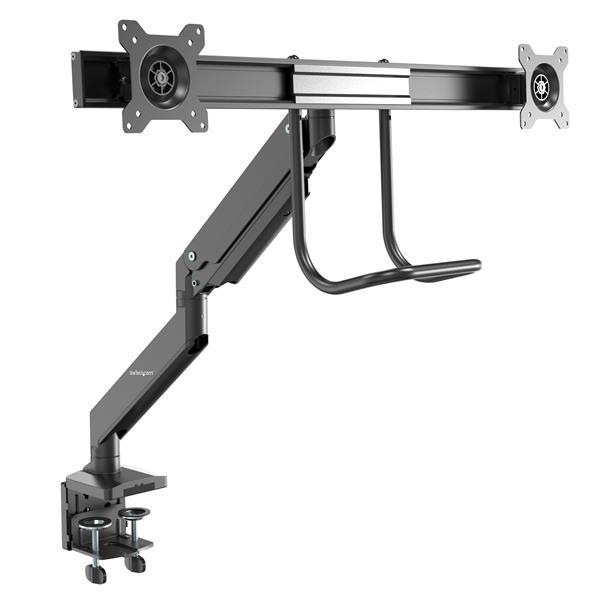 StarTech.com Staffa per due monitor - Alta resistenza - Montaggio con morsetto da scrivania/passacavo (Monitor Mount - Dual Mon