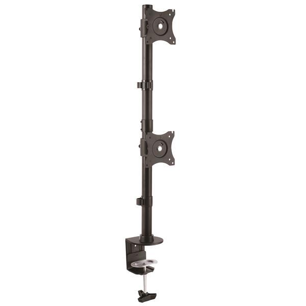 StarTech.com Supporto Verticale da Scrivania per 2 Monitor VESA - Regolabile (DESK MOUNT DUAL MONITOR ARM - ERGONOMIC VESA MOUN
