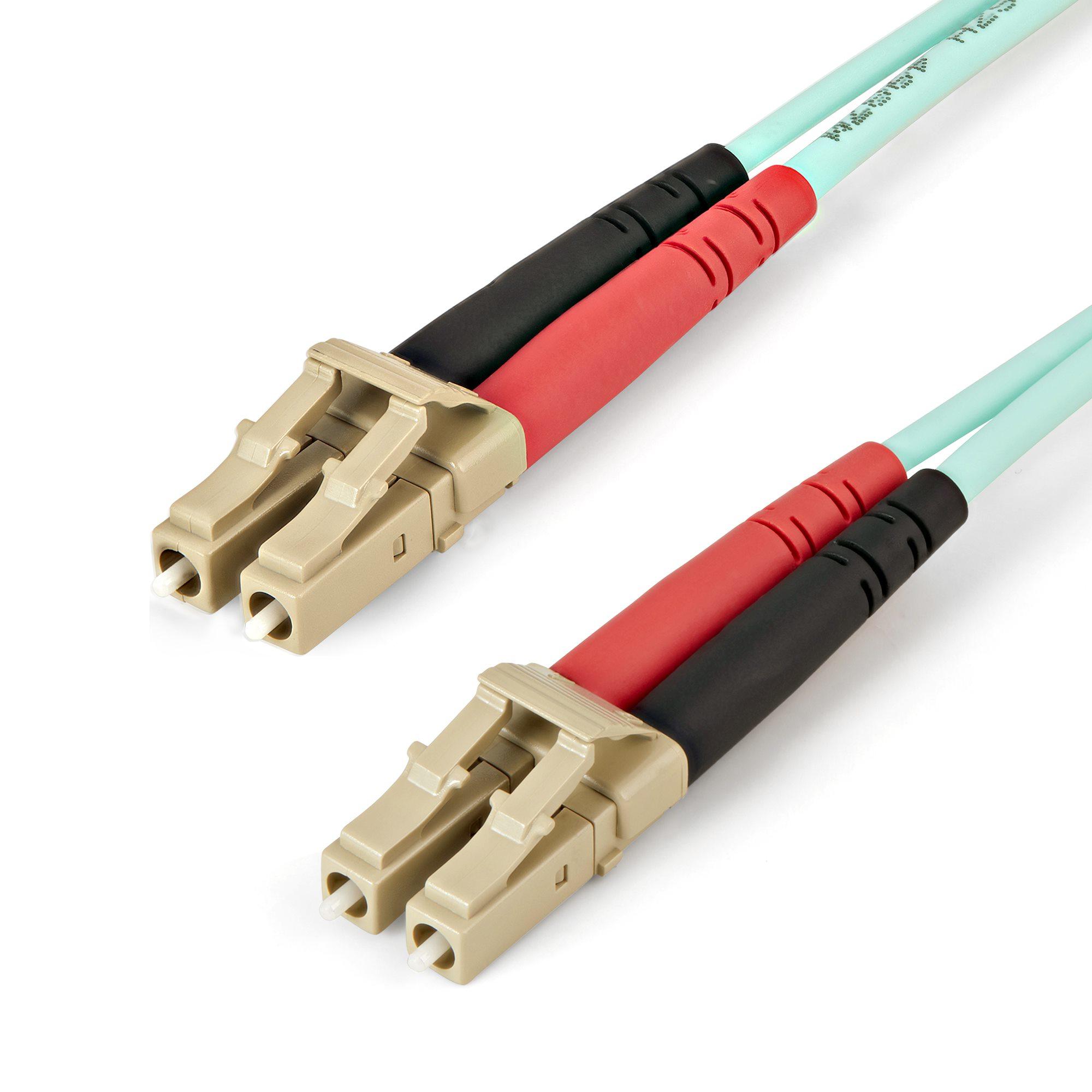 StarTech.com Cavo in fibra ottica multimodale da LC/UPC a LC/UPC OM4 da 5 m - Fibra LOMMF/VCSEL Zipcord da 50/125 m Reti 100G -