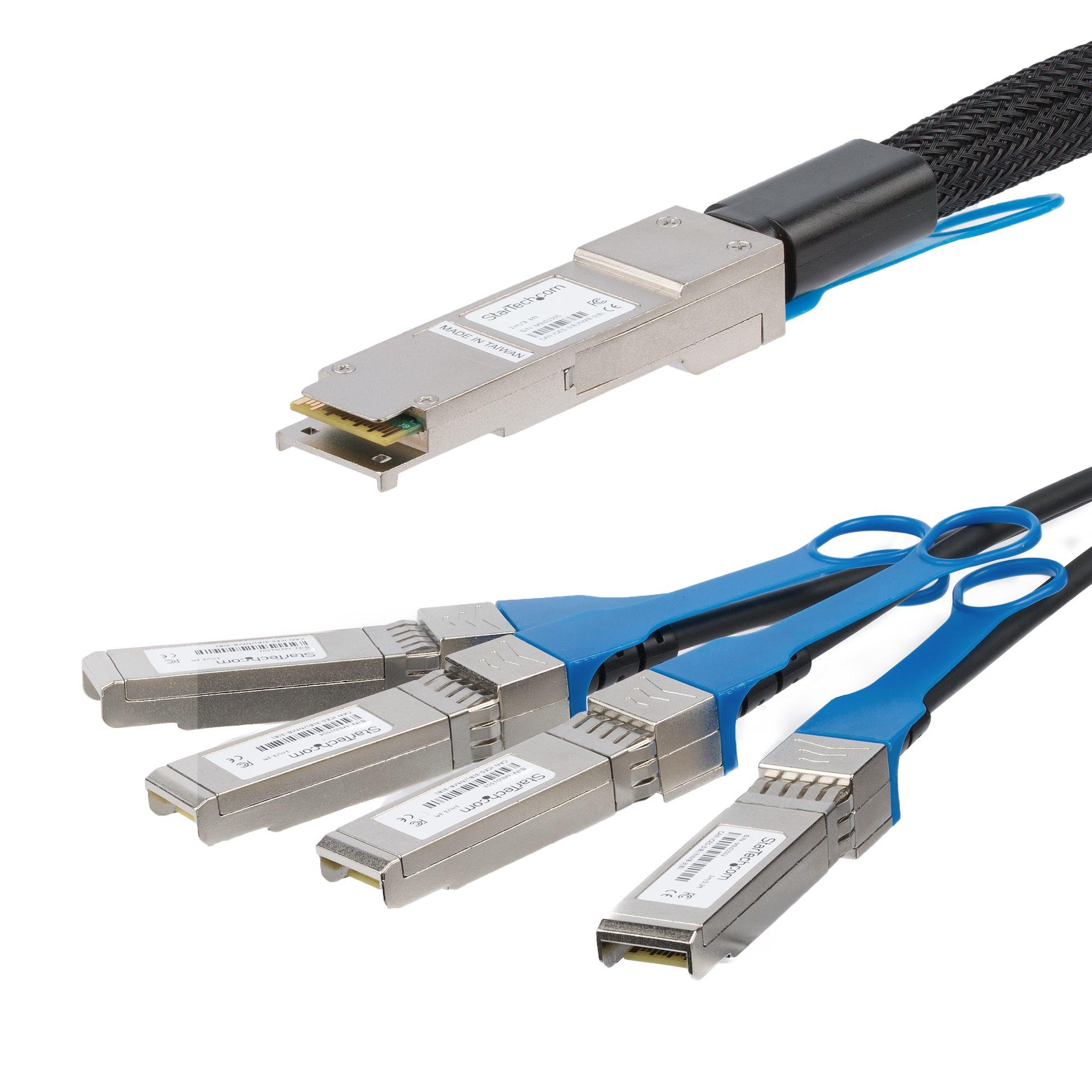 StarTech.com MSA Conforme QSFP+ Cavo Breakout Twinax ad attacco diretto - 3 m (3M QSFP+ BREAKOUT CABLE - .)
