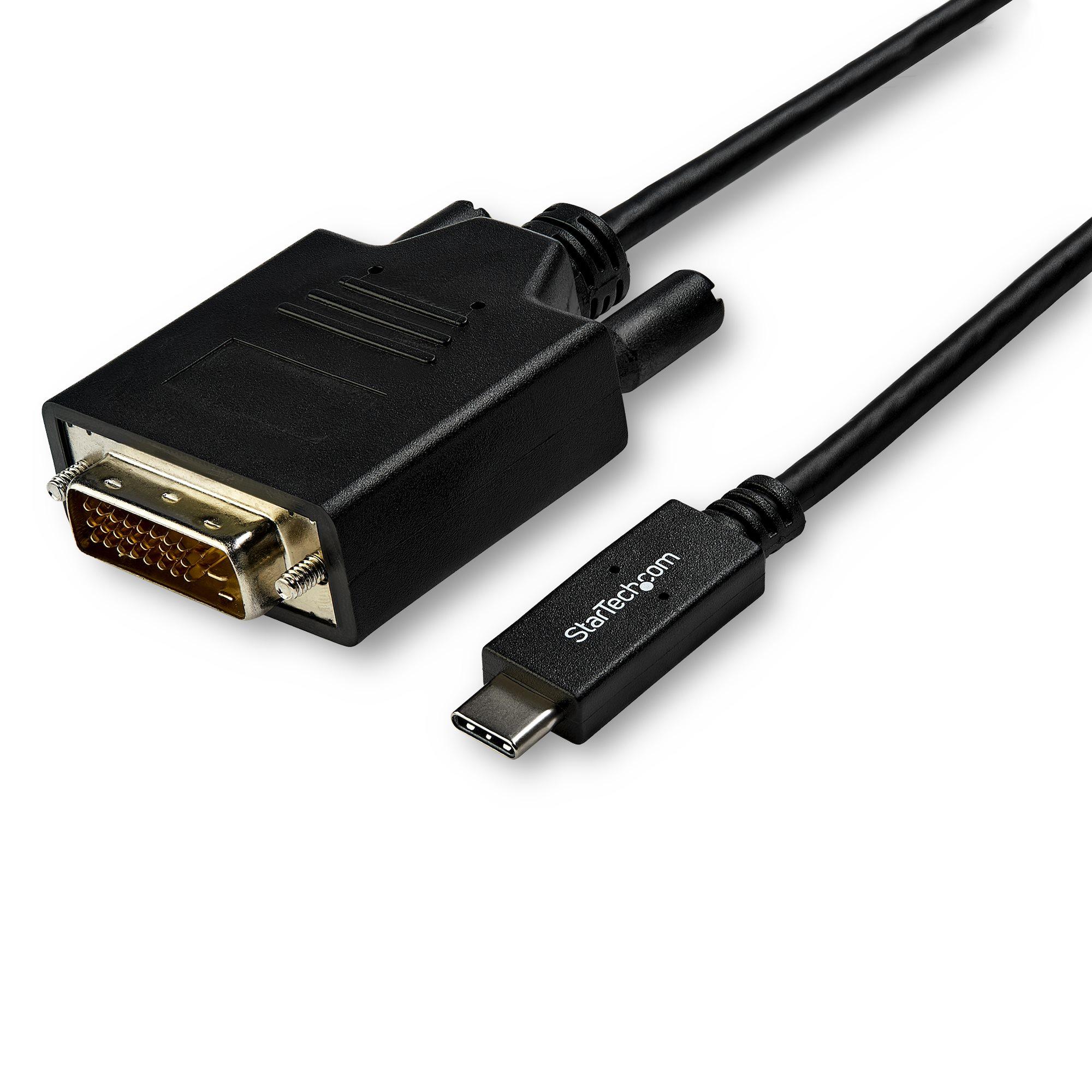 StarTech.com Cavo USB C a DVI Single-Link 1080p - 3 m - Cavo Adattatore Video USB Type-C a DVI-D DP Alt Mode HBR2 - Compatibile