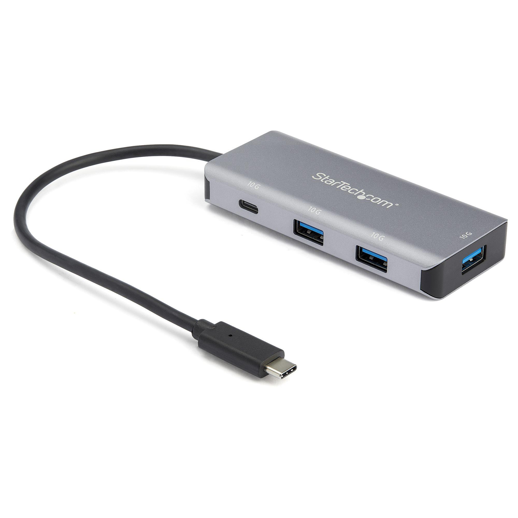 StarTech.com Hub USB C a 4 porte con 3x USB A e 1x USB C - Hub USB SuperSpeed 10Gbps USB Type-C 3.1/3.2 Gen 2 - Alimentato tram
