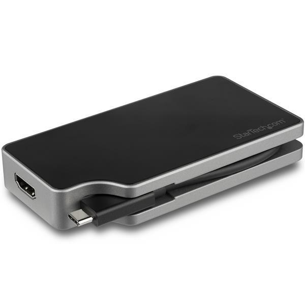 StarTech.com Adattatore video multiporta USB-C portatile 5-in-1 - 4K 60Hz UHD USB tipo C a HDMI 2.0 Mini DisplayPort VGA o DVI