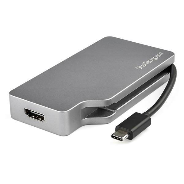 StarTech.com Adattatore video multiporta da USB-C a HDMI VGA Mini DisplayPort o DVI - Adattatore per monitor USB tipo C a HDMI