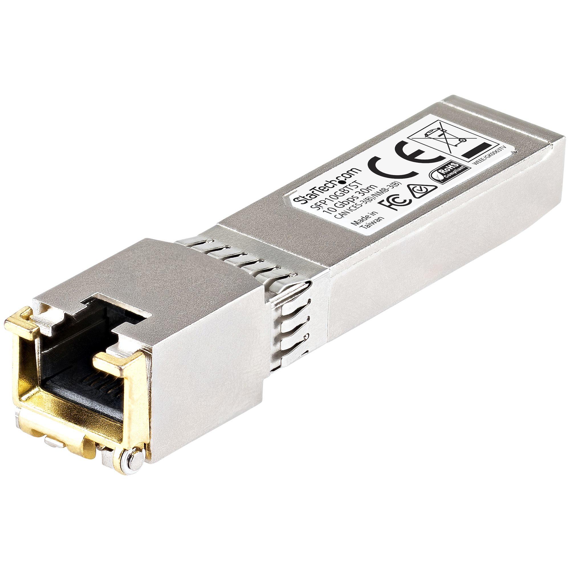 StarTech.com Modulo ricetrasmettitore SFP compatibile con Cisco - 10GBASE-T (CISCO COMPATIBLE 10GBASE-T SFP - RJ45 SFP MODULE -