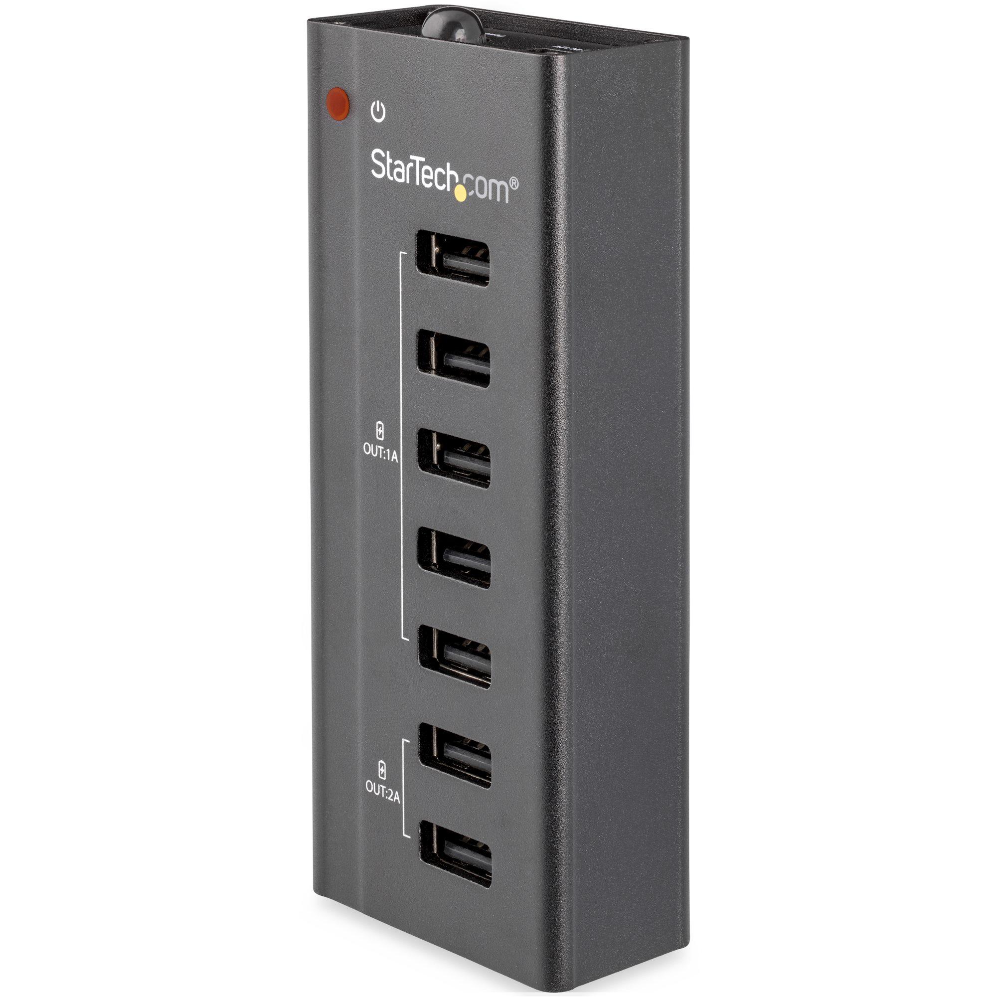StarTech.com Stazione Ricarica a 7 porte USB con 5x Porte 1A e 2x Porte 2A (7 PORT USB CHARGING STATION - 5X 1A PORTS AND 2X 2A