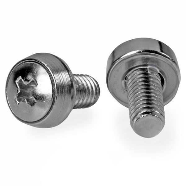 StarTech.com Viti 12-24 per rack per server - Confezione da 50 unit&agrave - Nichelate (12-24 SERVER RACK SCREWS NICKEL - 50 SE