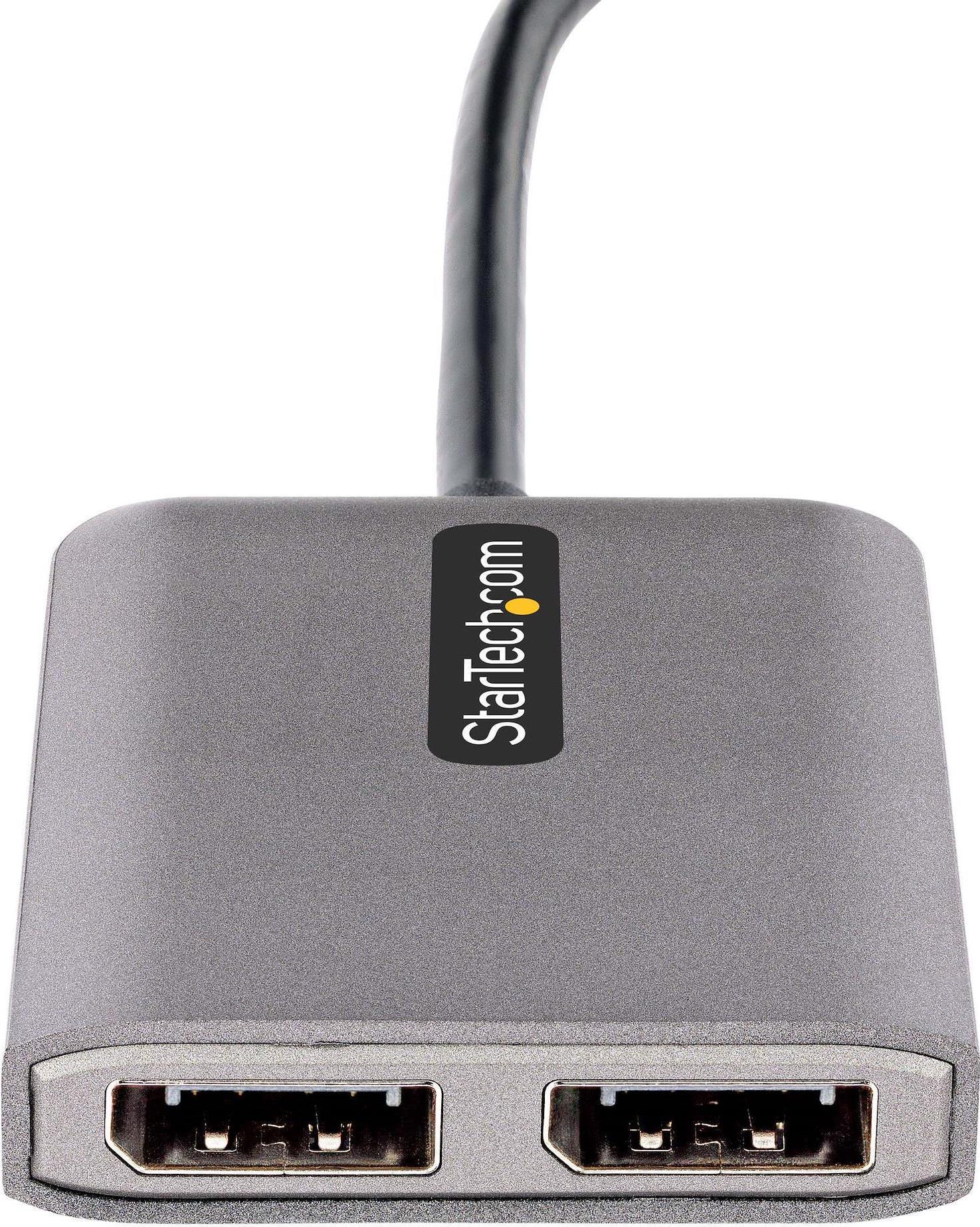 StarTech.com Adattatore USB-C a DisplayPort a 2 Porte - Hub MST Doppia Porta DP 1.4 Alt Mode e DSC fino a 5K 60Hz - Splitter US