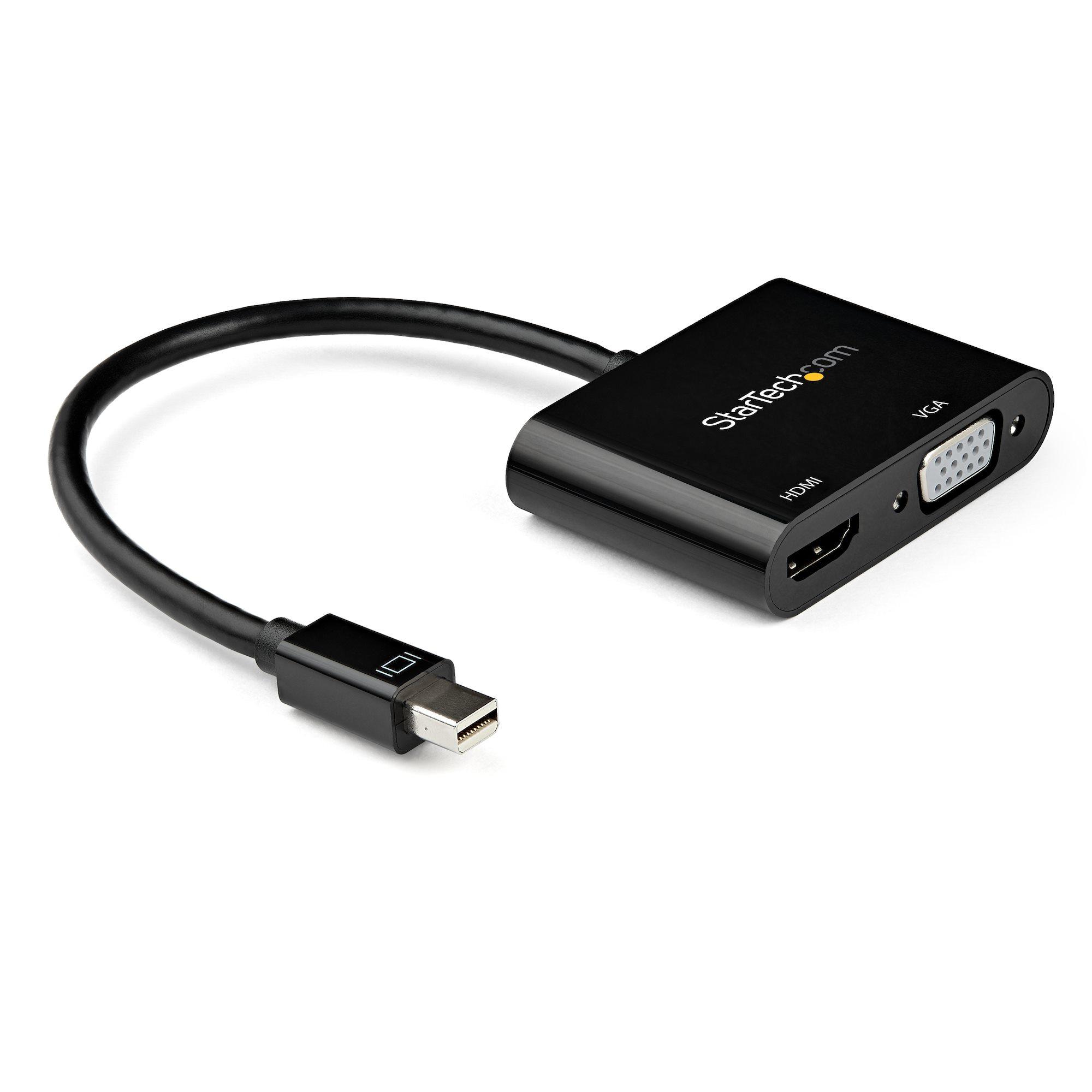 StarTech.com Adattatore Mini DisplayPort a HDMI o VGA - 4K 60Hz (MINI DISPLAYPORT TO HDMI VGA - ADAPTER CONVERTER DONGLE HDMI)