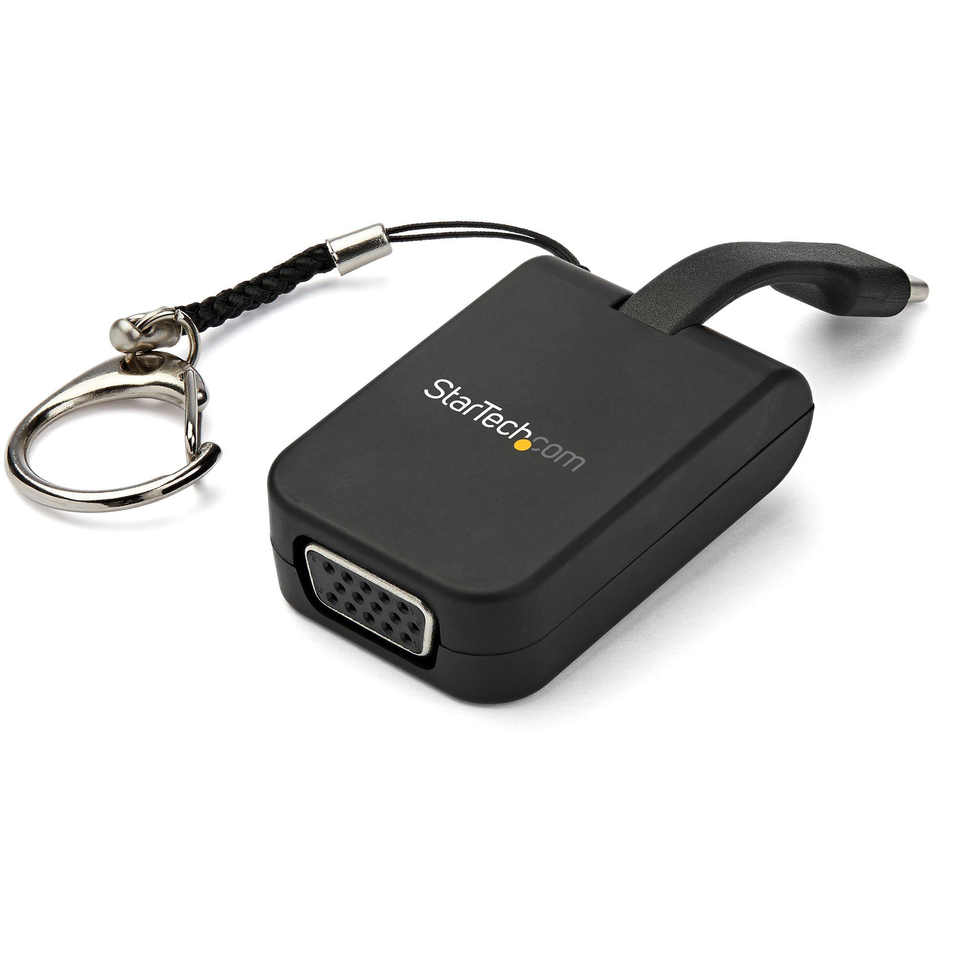 StarTech.com Adattatore portatile USB-C a VGA con portachiavi ad attacco rapido (USB C TO VGA ADAPTER CONVERTER - USB TYPE C VG